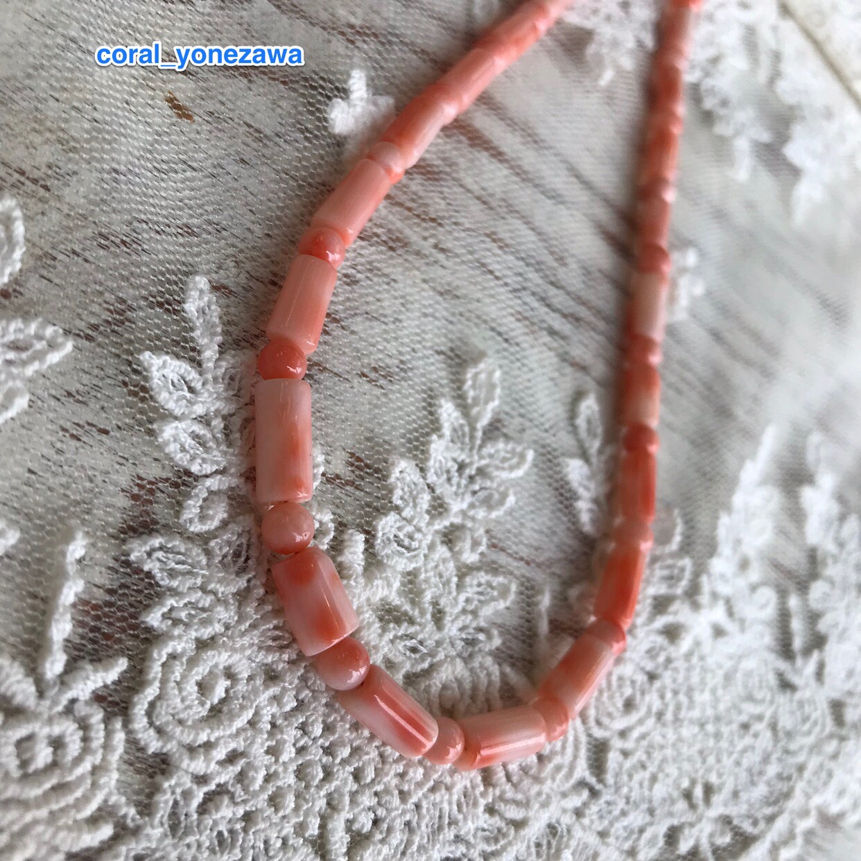 珊瑚ネックレス…はじめてみませんか⁇