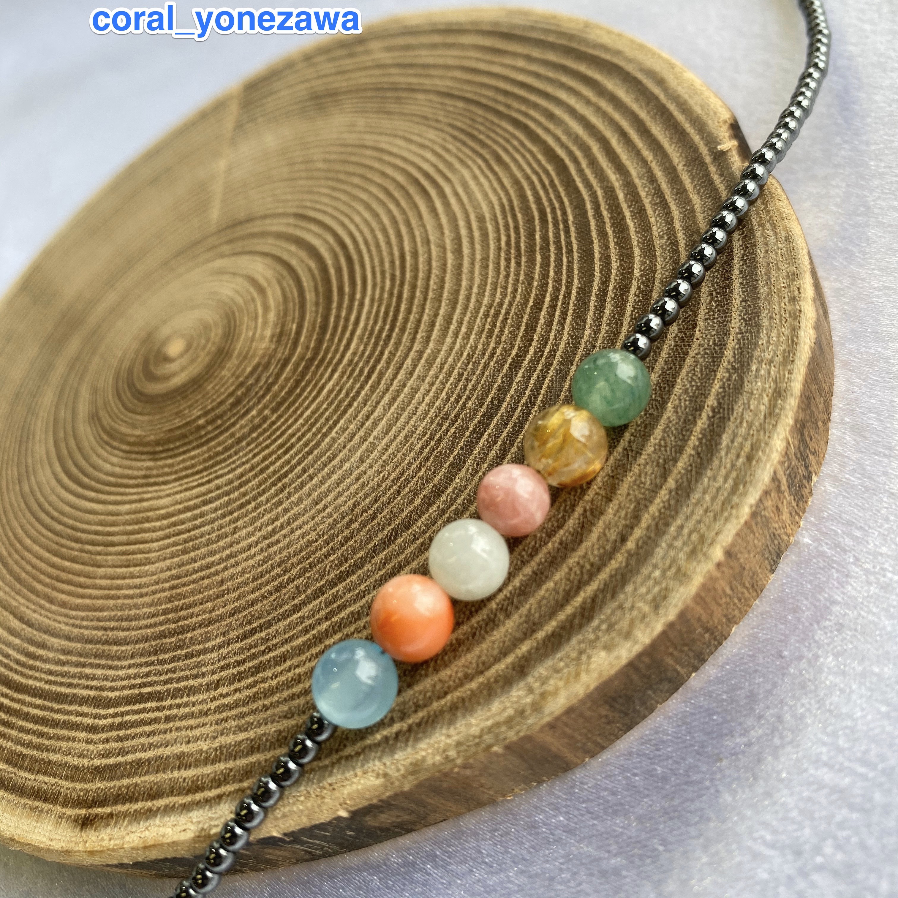 『Creema限定』【一品物】レインボーカラーネックレス