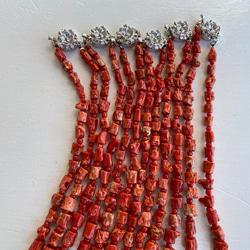 【アウトレット出品】天然ナチュラル素材・本珊瑚・生命力感じる赤い珊瑚ネックレス 6枚目の画像