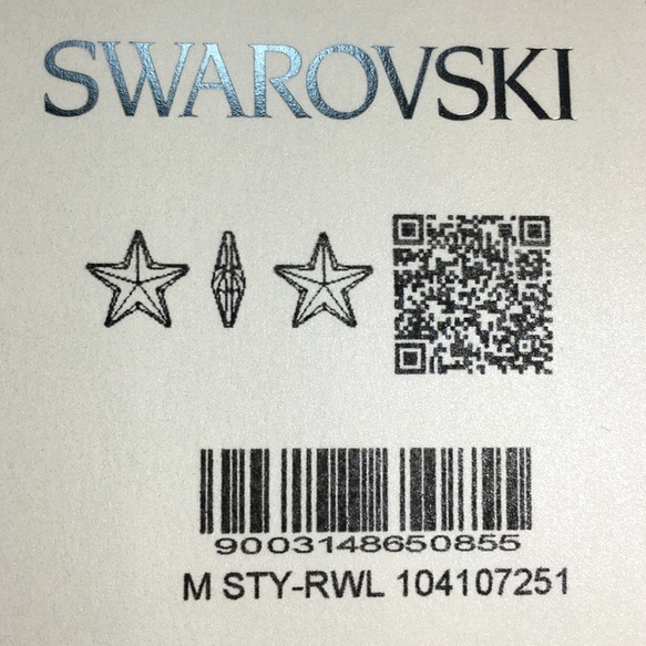 スワロフスキー#6714/20 クリスタルAB 星型 104SW006 3枚目の画像