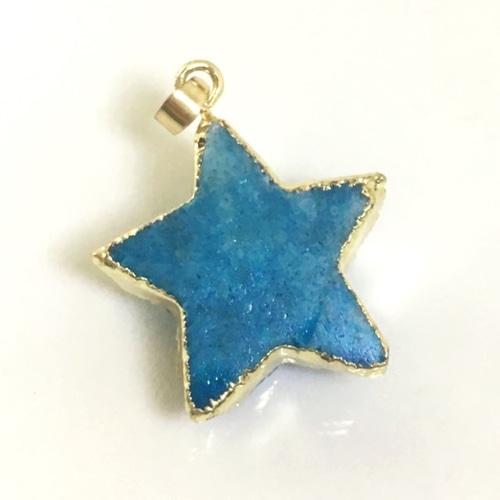 星のドゥルージー【アクアマリン】集晶 晶洞 天然石 Druzy 610GA081