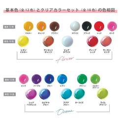 レジン用着色剤 宝石の雫 クリアカラー10色セット【2020年7月新商品】パジコ 116UV285286 3枚目の画像