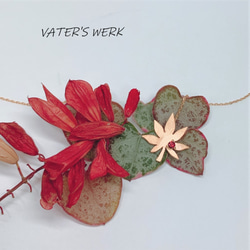 Leaf necklace-pink gold-silver 2枚目の画像