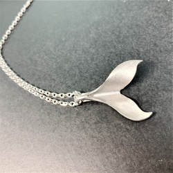 Whale tail necklace-silver-手彫り(ウィメン) 6枚目の画像