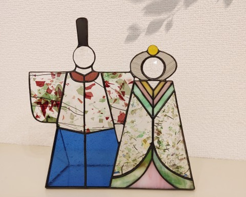 ステンドグラスのお雛様 「立ち雛」 その他インテリア雑貨 atelier-Yu
