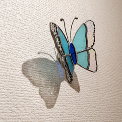 ステンドグラスの蝶々＊ブルー 2枚目の画像