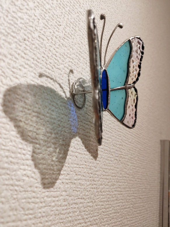 ステンドグラスの蝶々＊ブルー 3枚目の画像