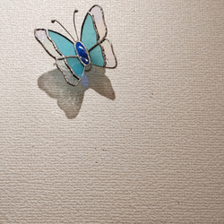 ステンドグラスの蝶々＊ブルー 4枚目の画像