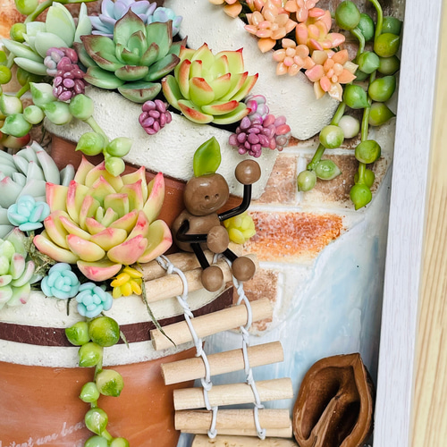 樹脂粘土多肉♡ウェルカムサインプレート 楽天市場】【送料無料】 木製