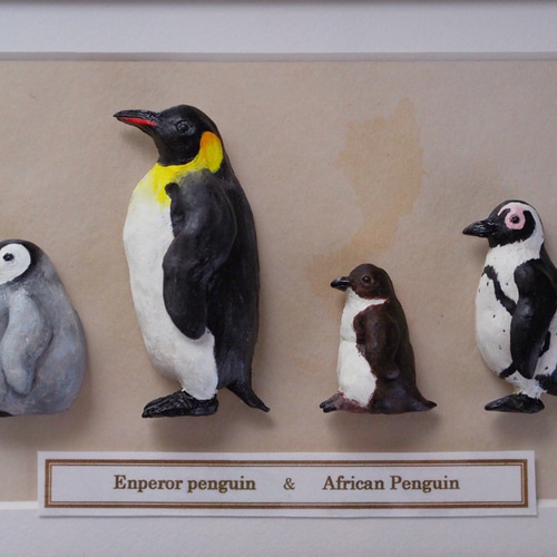 皇帝ペンギン フィギュア 親子3体