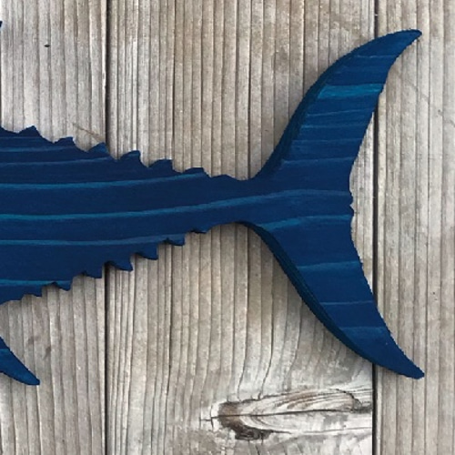 クロマグロの表札 ネイビー 表札・ネームプレート ALOHA WIND FACTORY