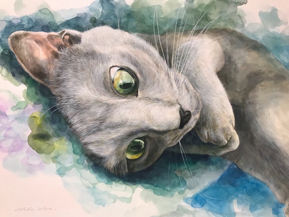 ペットポートレート 肖像画 A3 Ω | 高品質 