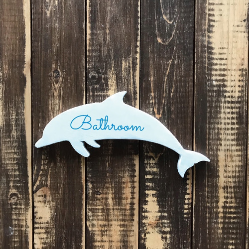 ALOHA WIND クジラのサインボード バスルーム ALOHA WIND クジラのサインボード バスルーム