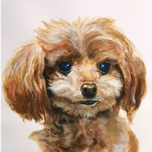 ペットポートレート ペットの肖像画 A4 絵画 ALOHA WIND FACTORY 通販  