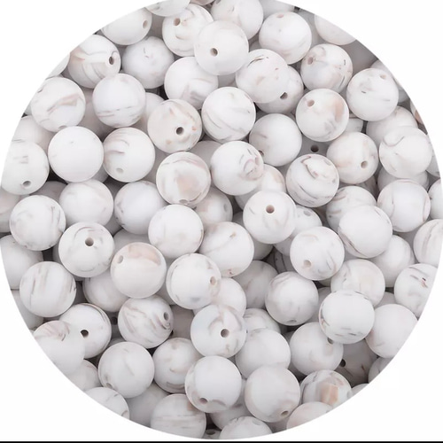 シリコンビーズマーブル10個 ビーズ うさぴこ 通販｜Creema(クリーマ  