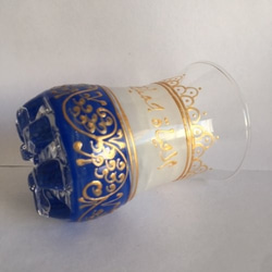 Blue &amp; White Cool Chai Glass ☆ 突尼斯 ☆ 天方夜譚世界 80b 第2張的照片