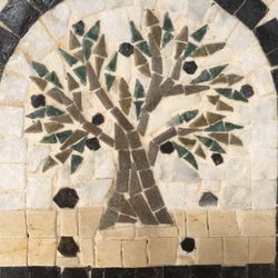 たわわに実る「聖なる木」 オリーブの木を模したモザイクタイル　オリーブの木13＊ 3枚目の画像