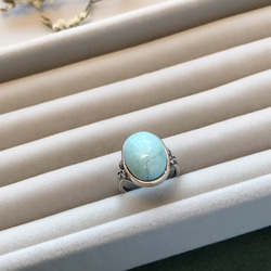 已售出 綠松石 s925純銀戒指 泰銀花朵 第5張的照片