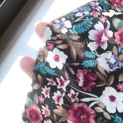 布口罩套 輕薄日本100%純棉布製  花朵 120支紗 第8張的照片