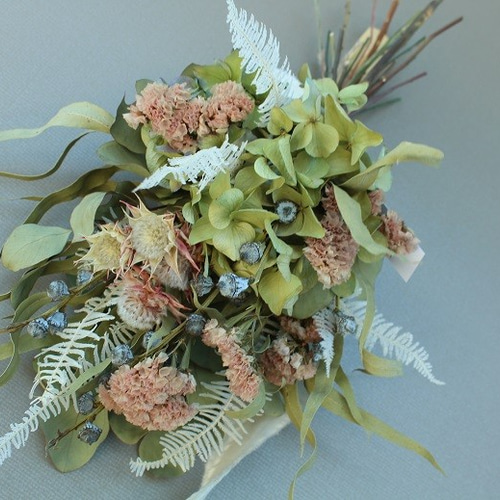 ドライフラワースワッグ（ニュアンスカラー） ドライフラワー I Bee  