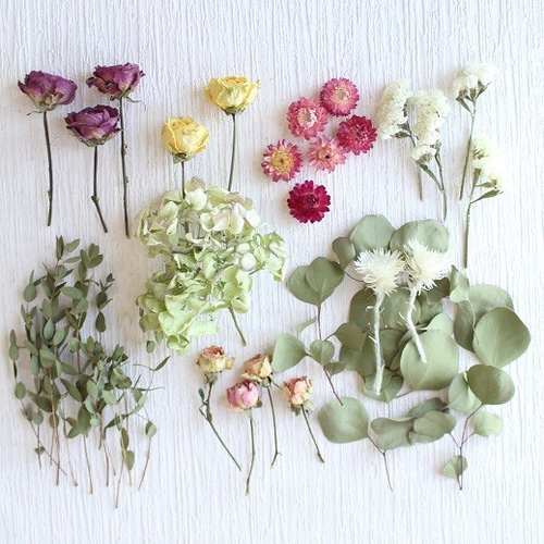 ドライフラワー花材セット(茎短め&ヘッド) ドライフラワー I ドライフラワー花材セット(茎短め&ヘッド) ドライフラワー I