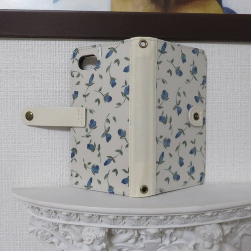 リバティ “フローティング フローラ” 手帳型スマホケース (概ね全機種 