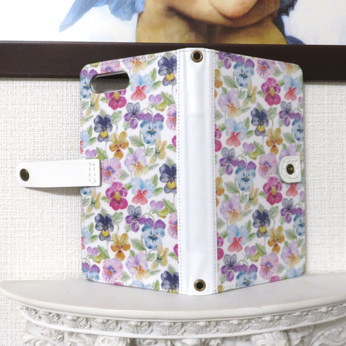 リバティ“シンク オブ ミー” 手帳型スマホケース (概ね全機種対応 