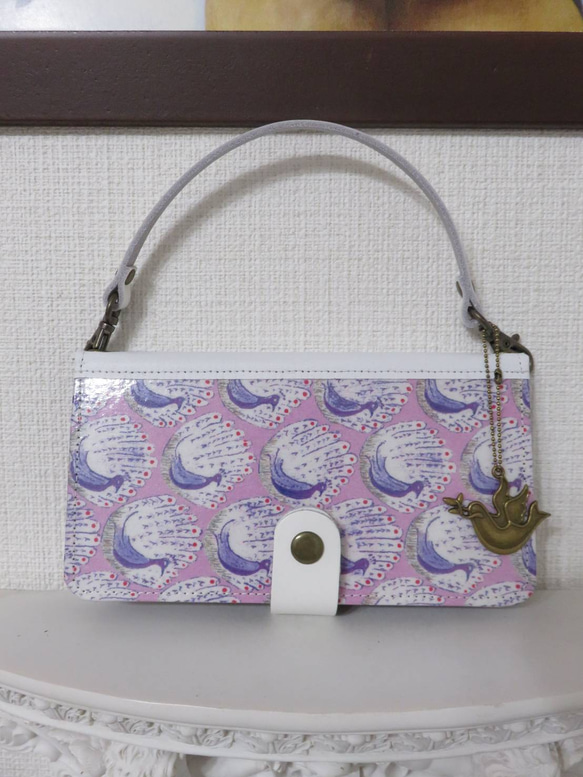 リバティ“ピーコックス オブ グランサム ホール” 手帳型スマホケース 