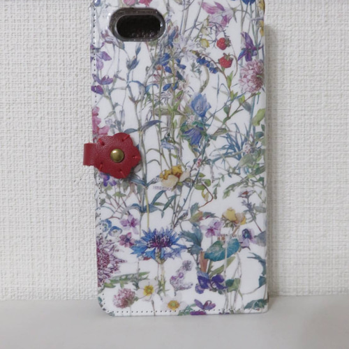 リバティ“ワイルド フラワーズ” 手帳型スマホケース ストラップ有り 