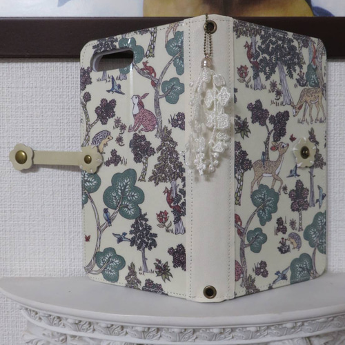 リバティ“ドゥ・エィ・ディア” 手帳型スマホケース (概ね全機種対応  