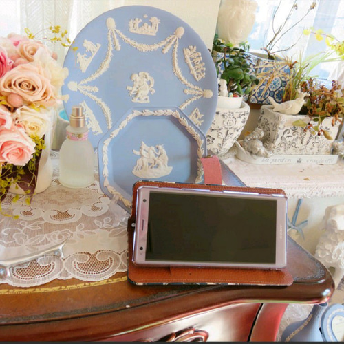リバティ“グロリアフラワーズ” 手帳型スマホケース (概ね全機種対応 