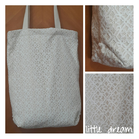 lace tote bag 第1張的照片