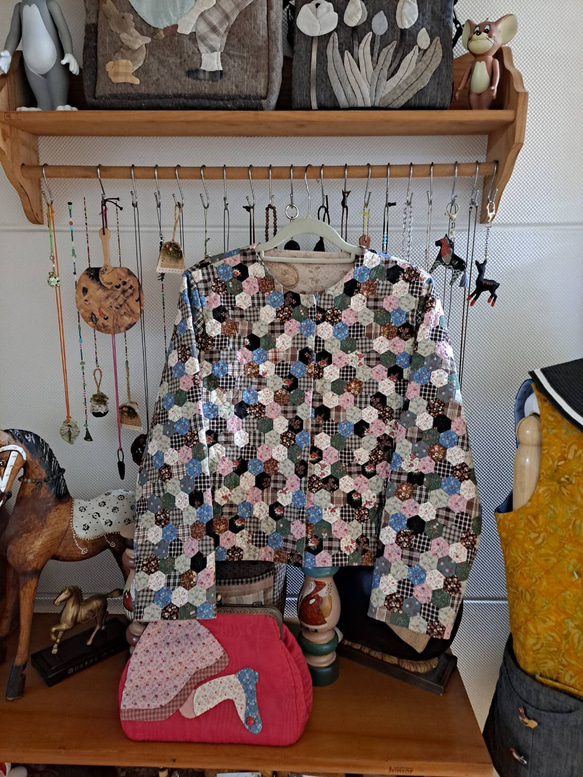 ☆パッチワーク・キルト☆100%ハンドメイド ジャケット