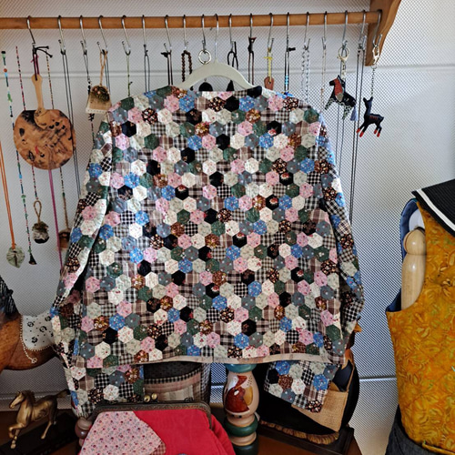 ☆パッチワーク・キルト☆100%ハンドメイド ジャケット