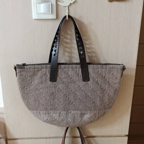 新品☆パッチワーク・キルト☆100%ハンドメイド フクロウバック 