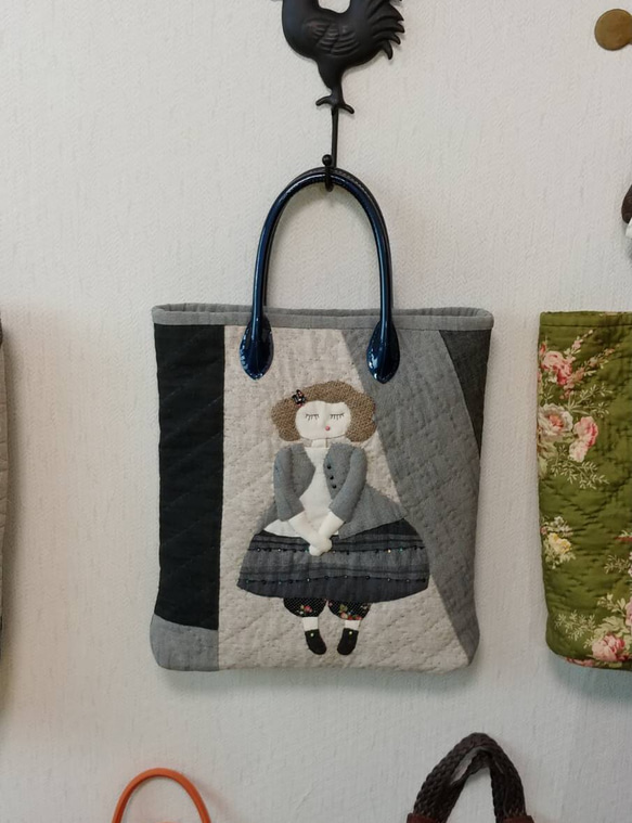 新品☆パッチワーク・キルト☆100%ハンドメイド 少女バック