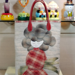 パッチワークキルトデザイン ボストンバッグ　ハンドメイド 0_d6a84ff8ec8c088e0cc448aab41f