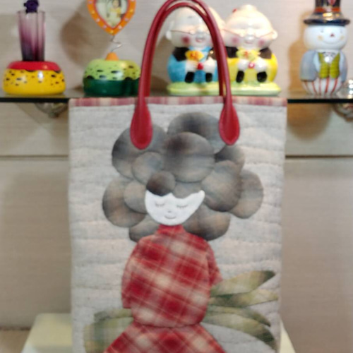 新品☆パッチワーク・キルト☆100%ハンドメイド お嬢様トートバック 