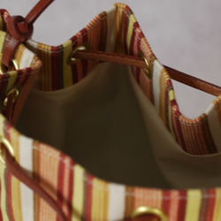 倉敷帆布の巾着型バッグ（S） 3枚目の画像