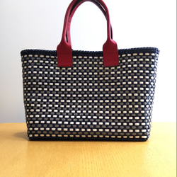 マクラメ✖️ダブルフリンジ♪ ロシアヤーン ズパゲッティ トート