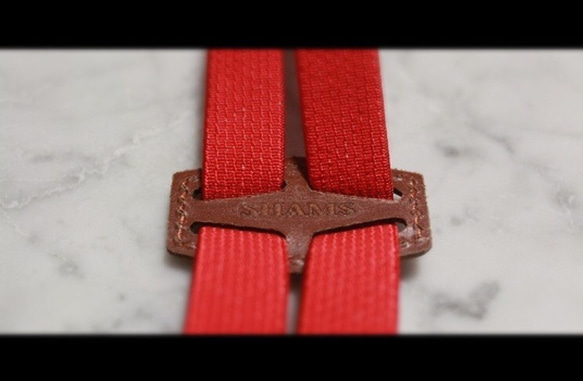 今までにない！サスペンダー。SHAMS clip braces "PASSION RED" 4枚目の画像