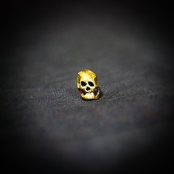 実は目出度い！髑髏モチーフのブローチ/ピン。SHAMS push pin"SKULL" 2枚目の画像