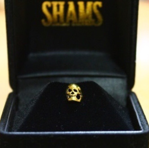 実は目出度い！髑髏モチーフのブローチ/ピン。SHAMS push pin"SKULL" 8枚目の画像