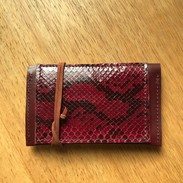 カードケース・パスケース・名刺入れ　＜Cardcase PY/ bordeaux > 2枚目の画像