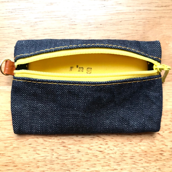 パスケース・コインケース・カードケース <zipper pass case/ denim> 3枚目の画像