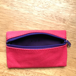 パスケース・コインケース・カードケース <zipper pass case/ pink> 3枚目の画像
