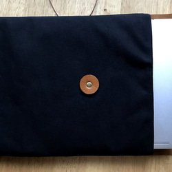 PCケース・MacBook ／13インチ用サイズ < envelope / black > 5枚目の画像