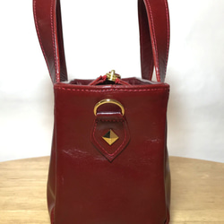 レザーショルダー ・ トート　＜star tote / red＞ 3枚目の画像