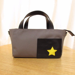 ショルダー ・ トート　＜star tote / チャコールグレー＞ 1枚目の画像