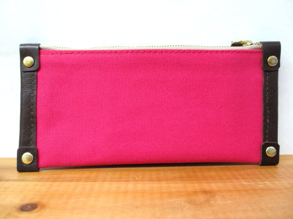 長財布　<flat wallet pink> sold out 2枚目の画像